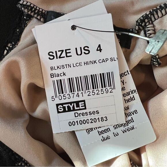 NWT! Quiz clothing short sleeve dress with lace top - Picture 8 of 14